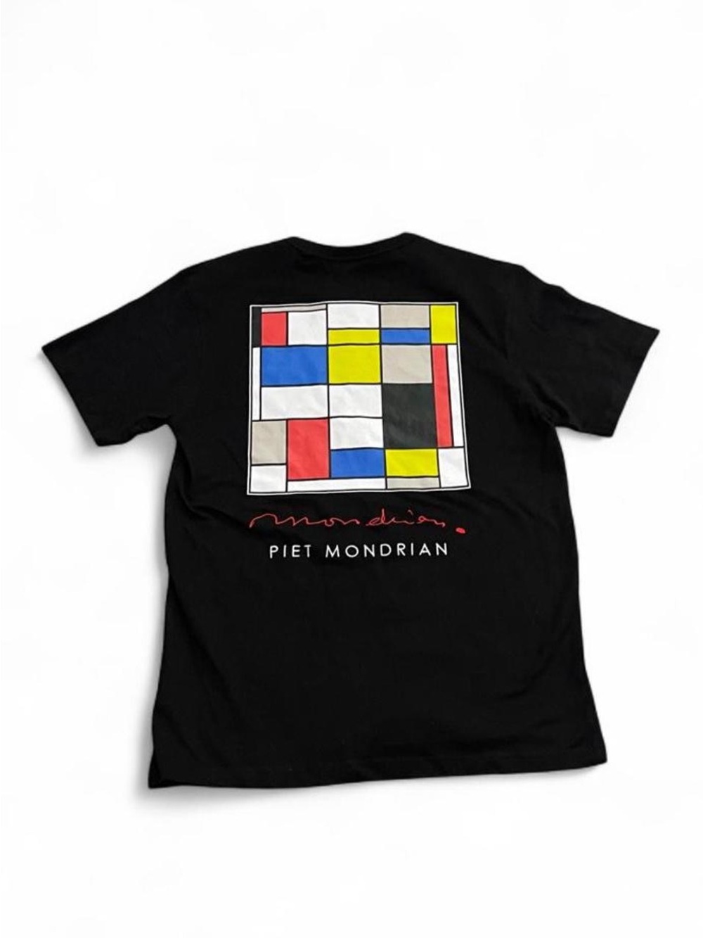 Rebel Vengeance Piet Mondrian Graphic T-Shirt Black Streetwear Art Tee Mens XL